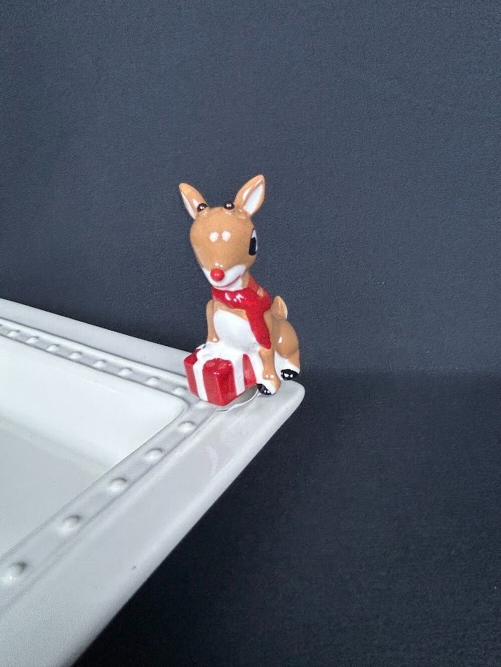 Nora Fleming Rudolph Red Nosed Reindeer Mini A285 RETIRED NEW Christmas